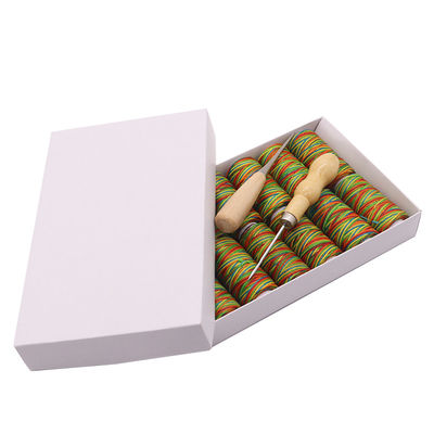 Accessoires en cuir 1mm 150D fil de cire en cuir et durable pour 50m couleur arc-en-ciel