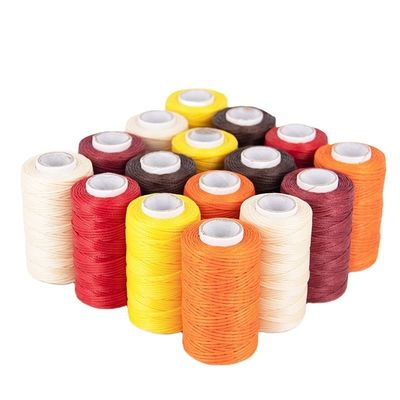 210D/1*16 1 mm Polyester ciré fil de couture ciré avec 7 jours Temps de livraison de l'ordre d'échantillon