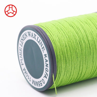 Tricot à la main 0.55mm Fil de lin ciré 120m en 40 couleurs pour les projets de macrame
