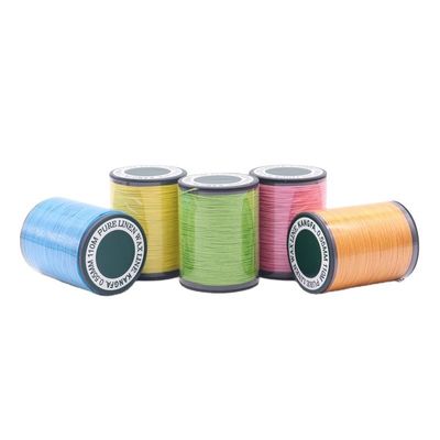 Tricot à la main 0.55mm Fil de lin ciré 120m en 40 couleurs pour les projets de macrame