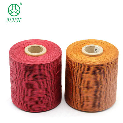 Fil plat rond de 0,6 mm 0,8 mm 1 mm en polyester tressé à la cire pour accessoires de bijoux