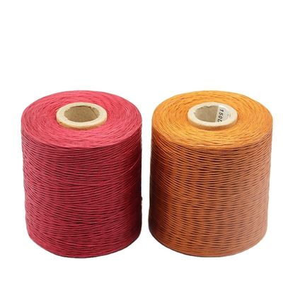 240 couleurs 150D 100% polyester à coudre fil de cire plat pour le cuir à motifs