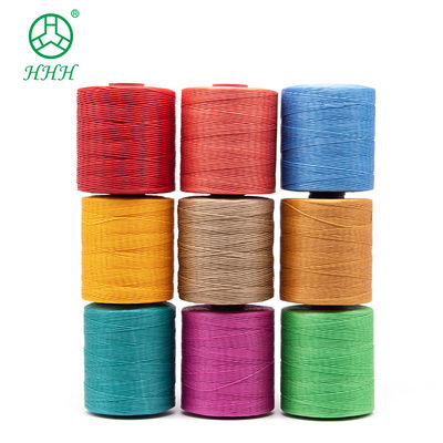 240 couleurs 150D 100% polyester à coudre fil de cire plat pour le cuir à motifs