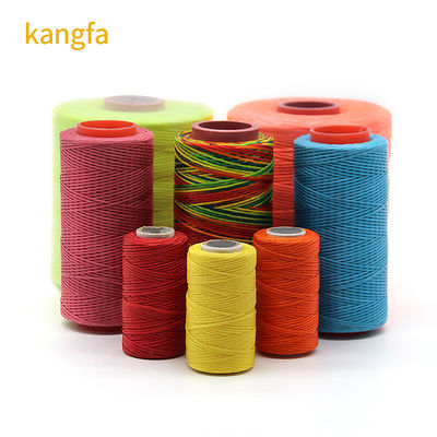 100% polyester nylon fil ciré pour les chaussures de couture teinte