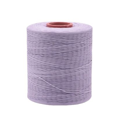 210D/16 Cordon de fil de polyester à cire plat 1 mm pour la fabrication de chaussures à motif teint