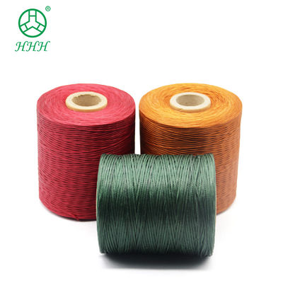 Résistance aux produits chimiques motif teint polyester tresses fil ciré pour bracelets cuir