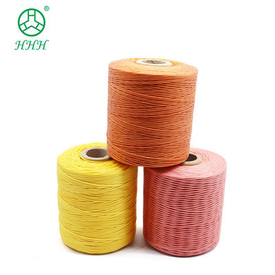 Résistance aux produits chimiques motif teint polyester tresses fil ciré pour bracelets cuir