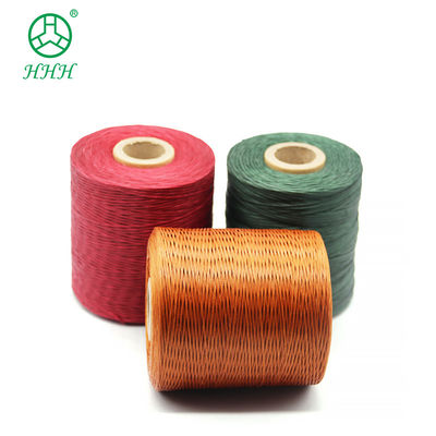 Résistance aux produits chimiques motif teint polyester tresses fil ciré pour bracelets cuir