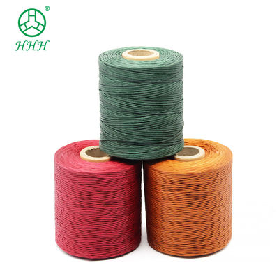 Résistance aux produits chimiques motif teint polyester tresses fil ciré pour bracelets cuir