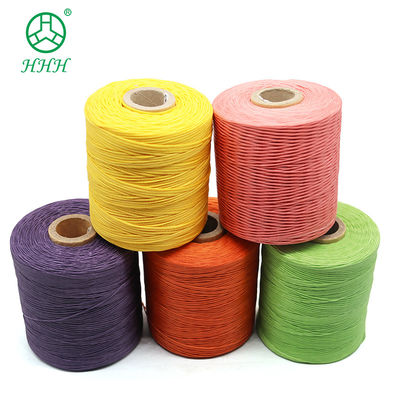 Résistance aux produits chimiques motif teint polyester tresses fil ciré pour bracelets cuir