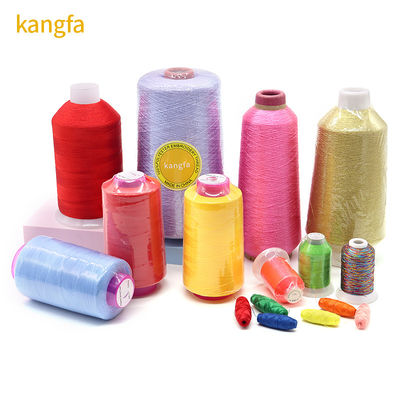 100g de fil de broderie Kangfa 4000y 100% polyester marchandisé 150d Fil de couture fabriqué