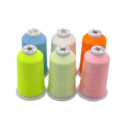 Fil de broderie de couture à l'éclat noir pour fils de polyester à filament