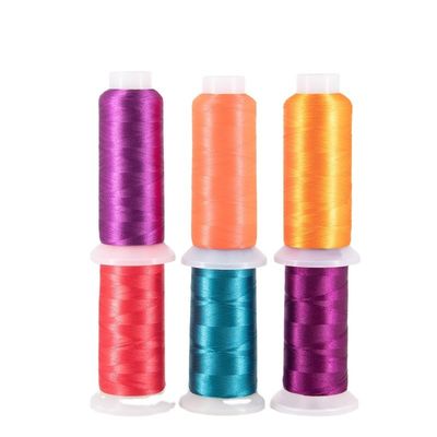 Fil de broderie à rayon de viscose à haute ténacité 120d/2 à 100% pour les besoins de la machine de broderie