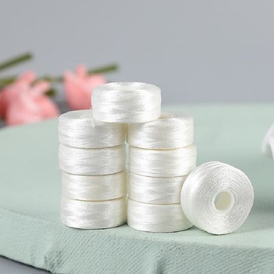 2 cm de diamètre de broderie fil inférieur blanc sans bordure L-type 75D/2 Shuttle Core couture préfond bobine 6