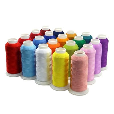 Fil de couture de broderie industrielle 40s/2 5000m Résistant à haute température 75d 120d/2