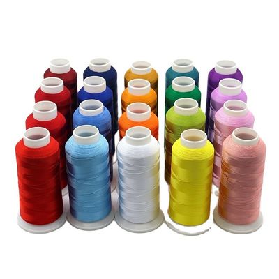 Faible MOQ 120D/2 4000Y Expédition rapide Fil de polyester pour machine à broderie 720 couleurs