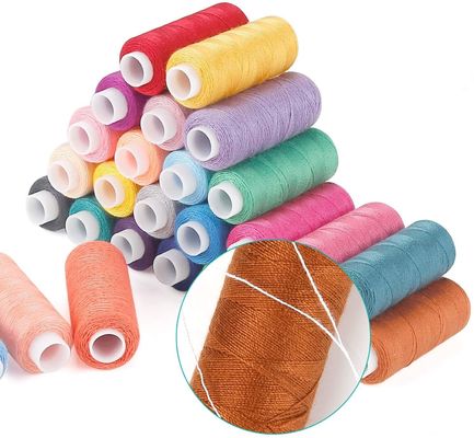 60 couleurs fil de couture en polyester arc-en-ciel pour bricolage