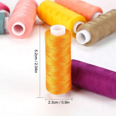 60 couleurs fil de couture en polyester arc-en-ciel pour bricolage