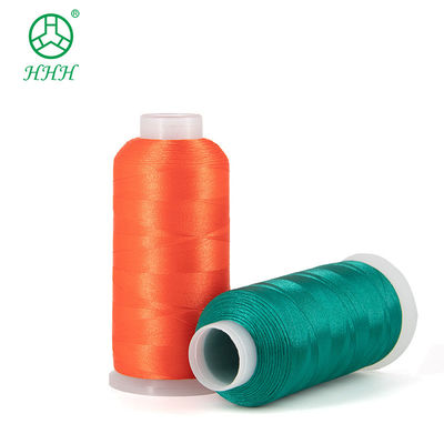 Acceptation OEM ODM Fil de broderie en rayon viscose 120D/2 avec cône en plastique