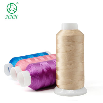 Acceptation OEM ODM Fil de broderie en rayon viscose 120D/2 avec cône en plastique